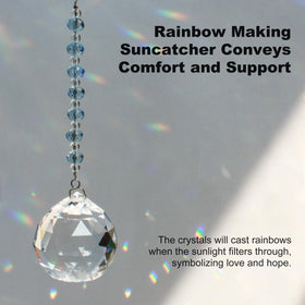 WOOWA Light sky-blue chain hanging by window enhances natural light