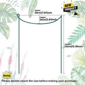 WooWellGoGoGo border garden stake helps define edges while supporting climbing plants.