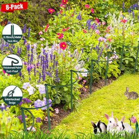 WooWellGoGoGo half-round plant support ring keeps tall blooms upright with discreet framing.
