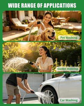 Wopli versatile hose suitable for car wash and garden tasks.