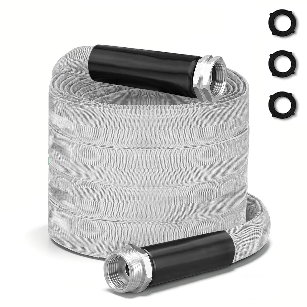 Wopli garden hose 50ft coil for easy storage and handling.