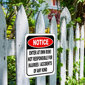 Work House Signs hazard-area-entry sign helps preempt accidents on site