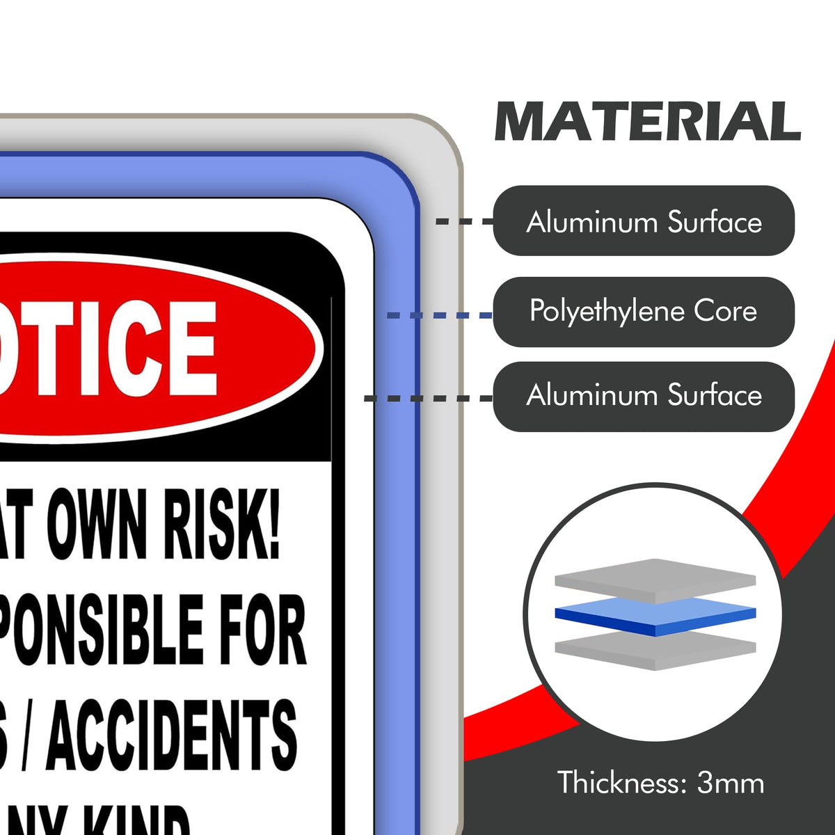 Work House Signs indoor warning sign communicates safety for offices and rooms