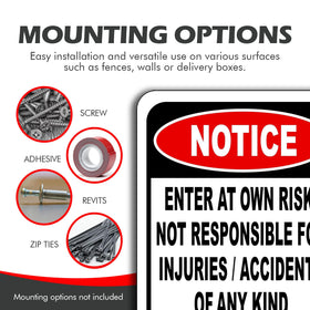 Work House Signs wall-mount sign ideal for walls or doors in busy spaces
