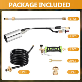 WorkBless propane torch broad applications for weed control, snow melt, and more
