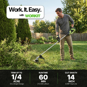 WORKIT 20V battery pack highlights long runtime for all day maintenance