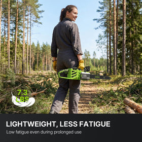 Ergonomic dual-handle setup and safety lock for secure starts