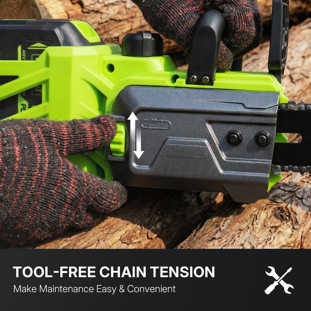 Lightweight 7.3 lb design with ergonomic dual-handle grip