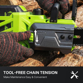 Lightweight 7.3 lb design with ergonomic dual-handle grip