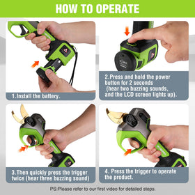 WORKPRO pruning shears ergonomic handle for comfortable long pruning