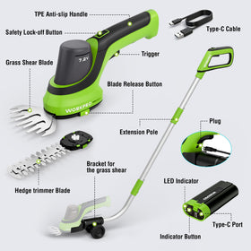 WORKPRO 7.2V gift-ready garden trimmer for DIY enthusiasts