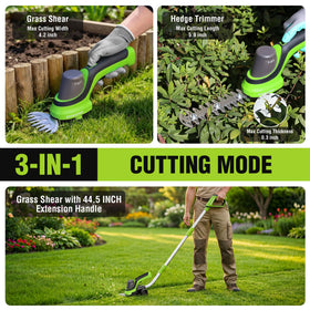 WORKPRO 7.2V grass shear blade, 4.2-inch, for precise lawn trimming