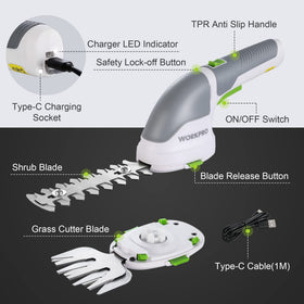 WorkPro replacement blades swap quickly without tools.