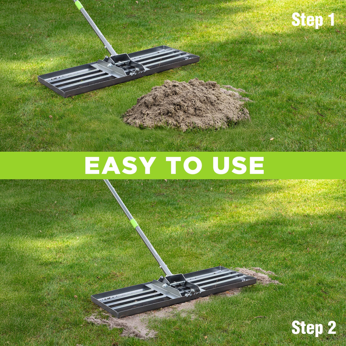 WORKPRO compact storage option for the lawn leveling rake