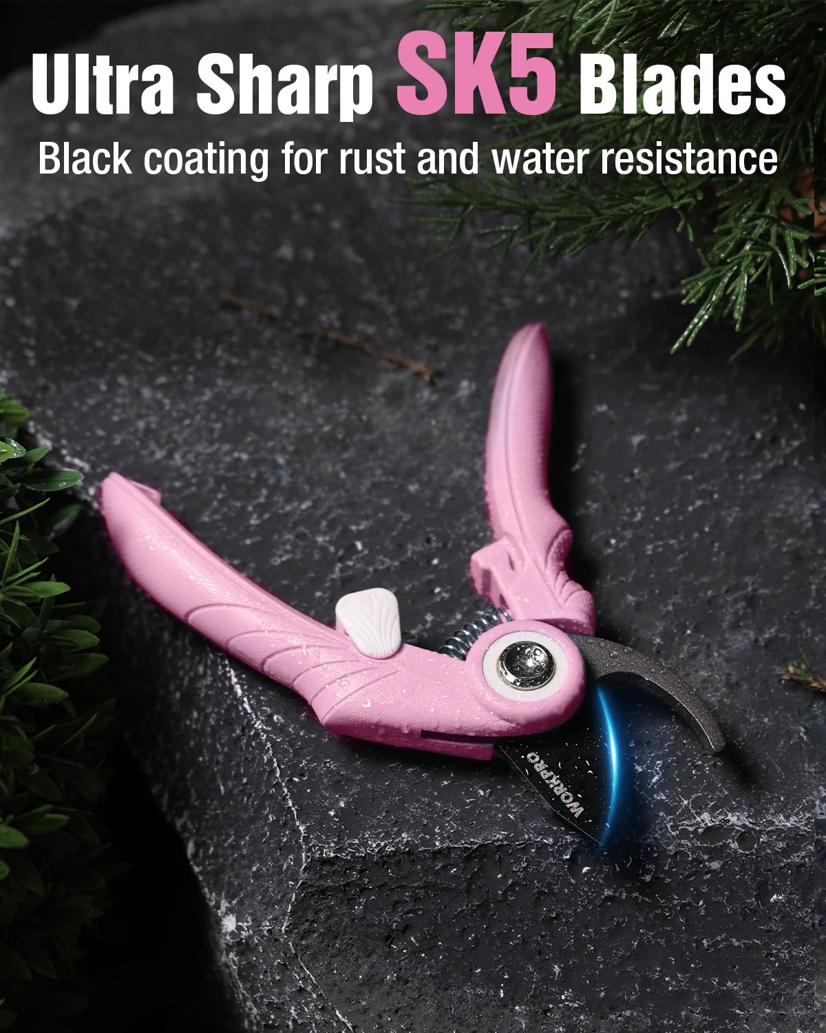 WORKPRO ergonomic non-slip handle designed to reduce hand fatigue