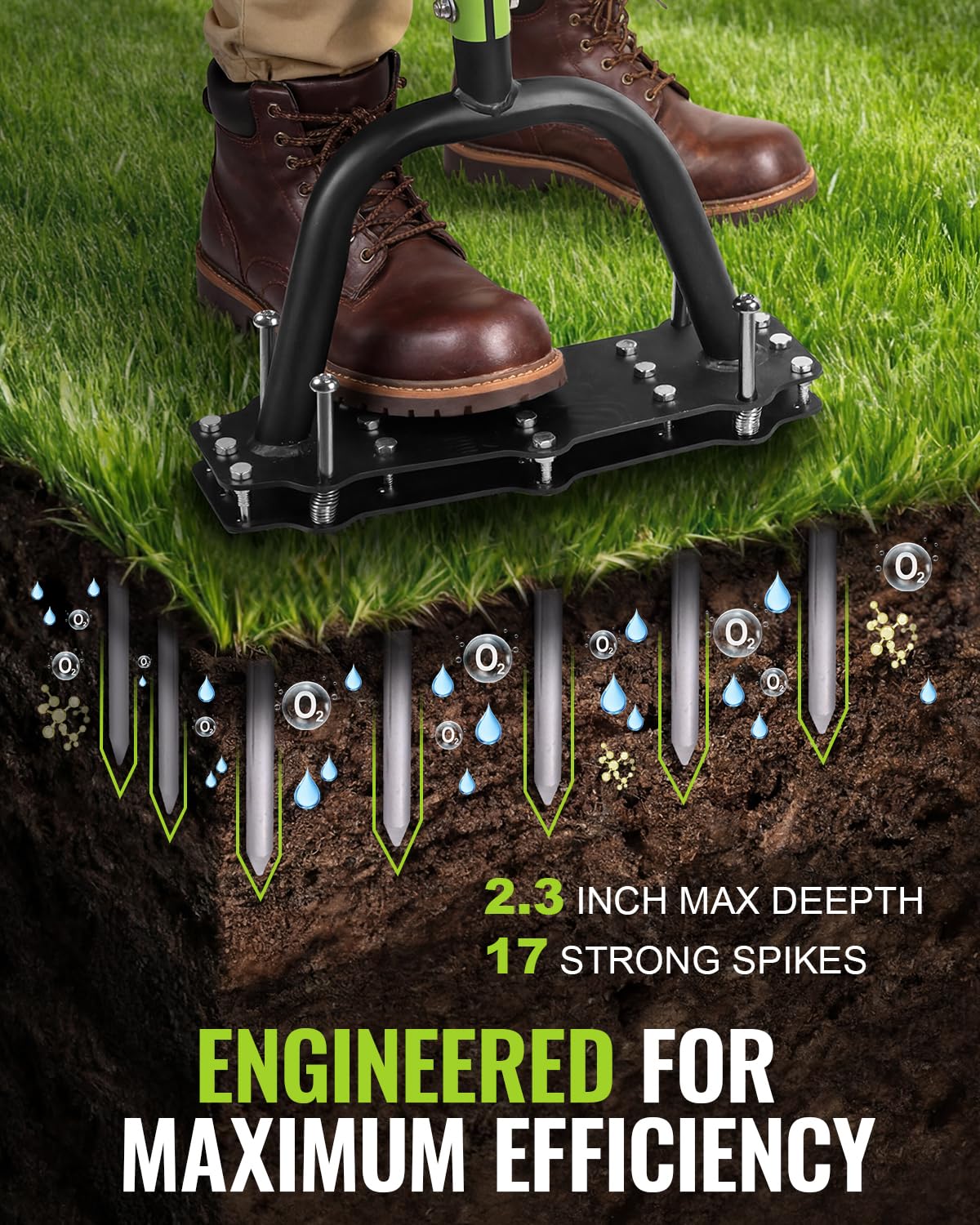 WORKPRO steel construction with rust-resistant finish for durable season-after-season use