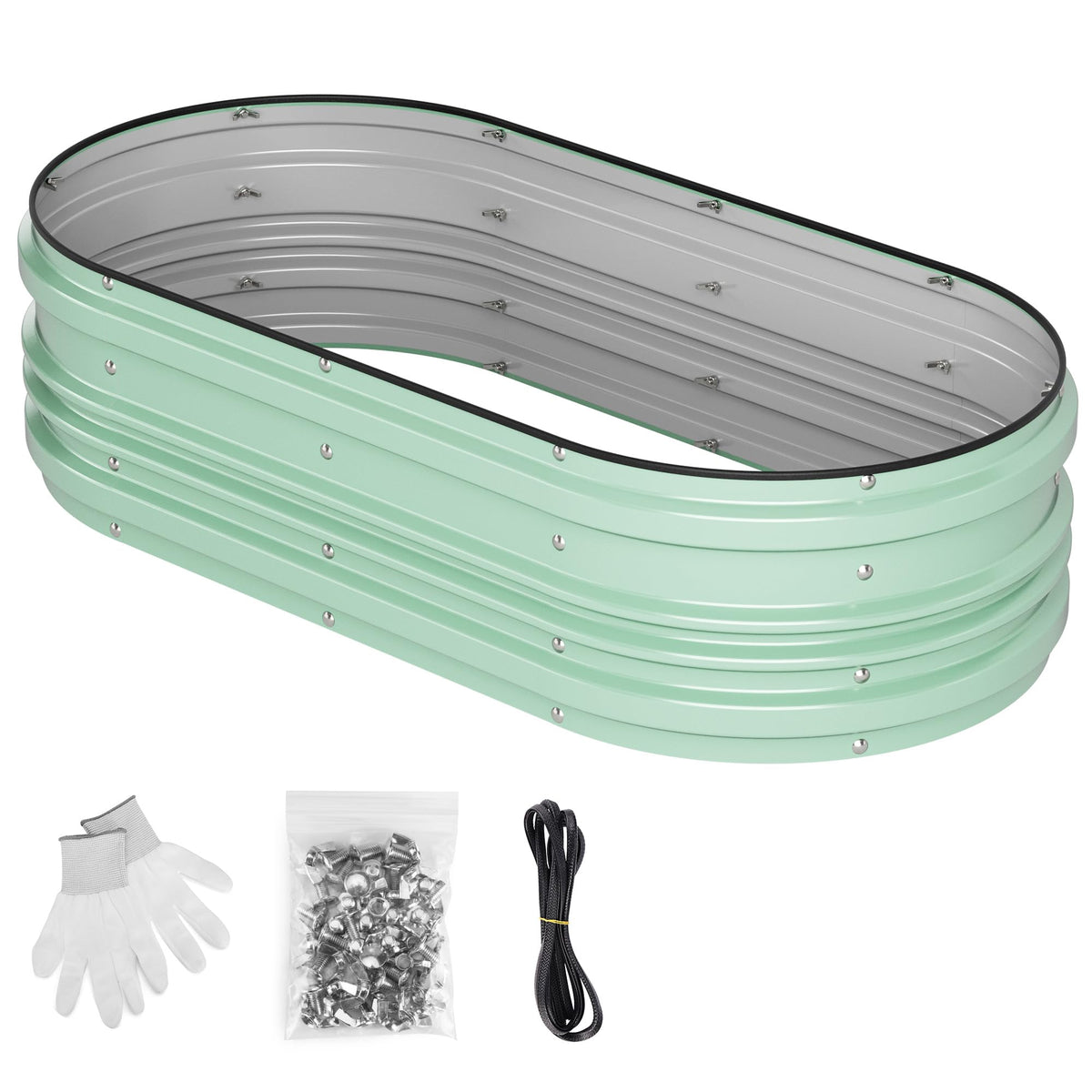 WORKPRO spacious 4x2x1ft bed supports herbs and greens growth
