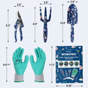 WORKPRO rake with flower pattern for soil loosening and bed prep