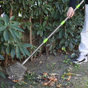 WORKPRO rake handling yard waste like mulch and needles