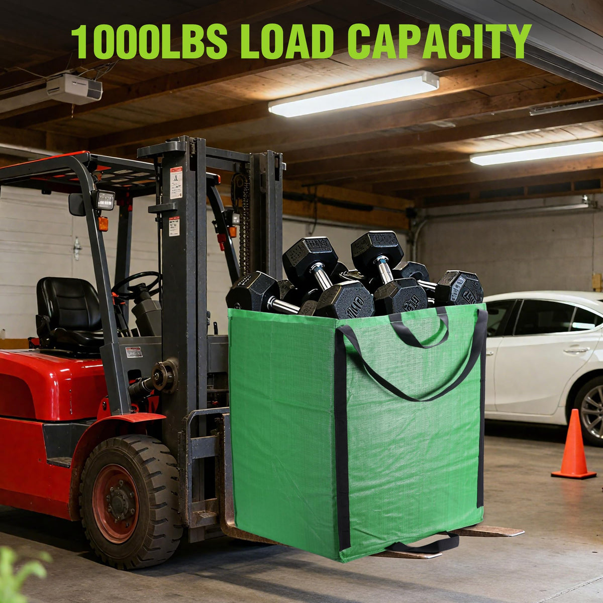 WORKPRO yard bags with reinforced handles enabling easy transport of yard waste