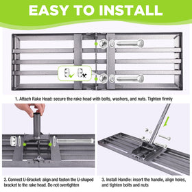 WORKPRO rust-resistant finish helps protect the rake in variable weather