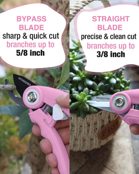 WORKPRO pruning shear safety lock feature shown in locked position