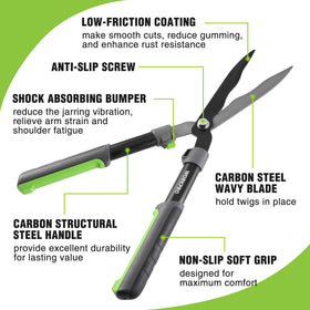 WORKPRO steel wavy blade delivers precise, snag-free pruning