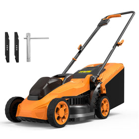 Worksky cordless lawn mower in action for a clean, even cut