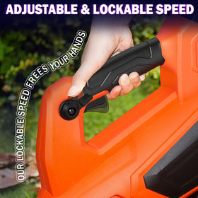 WorkSky ergonomic anti-slip grip for comfortable control during cleanup