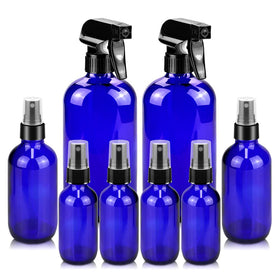 Worldgsb 16oz glass spray bottles set for DIY cleaners and mist spray