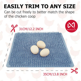 WORLEYX coop accessory nesting pads — easy removal for thorough cleaning.