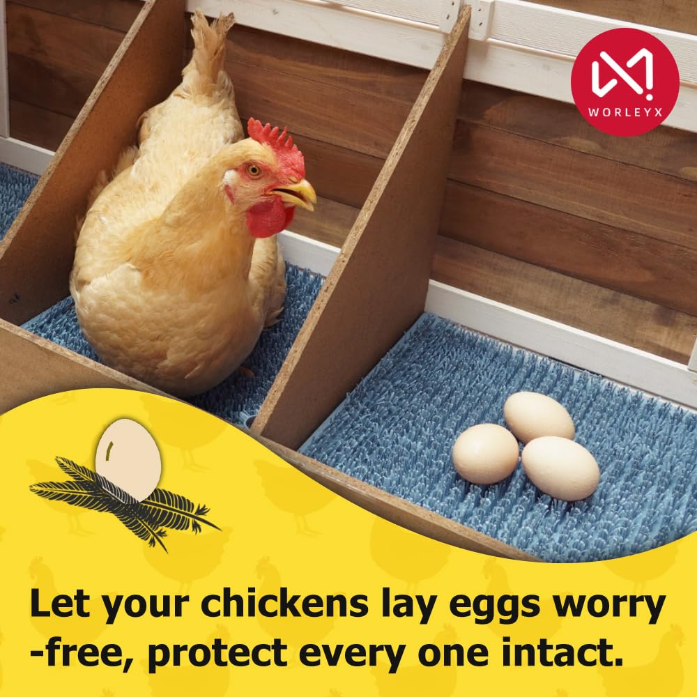 WORLEYX silicone nesting pad close-up — durable surface for long-lasting coop mats.