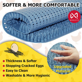 WORLEYX nesting pads easy installation in minutes for quick coop setup.