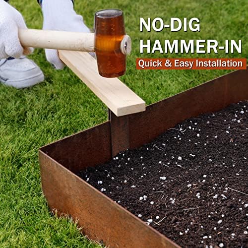 Worth Garden gloves in pack for hammer-in edging setup