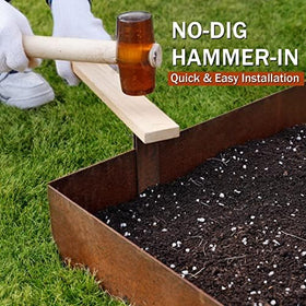 Worth Garden gloves in pack for hammer-in edging setup