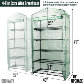 Worth Garden five-tier shelves maximize vertical growing area for herbs and greens