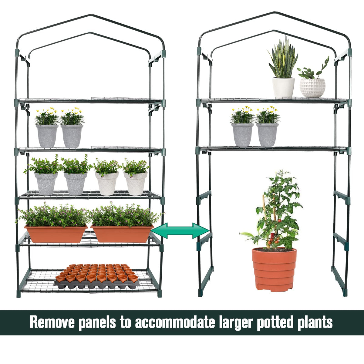Worth Garden greenhouse usable indoors and outdoors for versatile placement