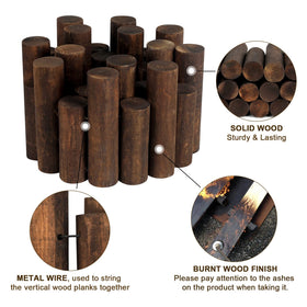 Worth Garden Log Rolls Edging borders lawn edges with decorative appeal