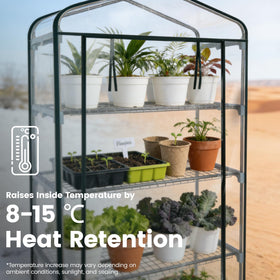 Worth Garden mini greenhouse door open view for easy access and ventilation