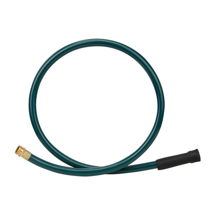 Worth green garden hose 5/8in 4ft kink-free in use for easy yard watering.