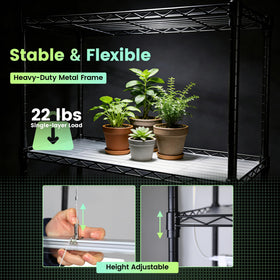 Worth Mini Greenhouse heavy-duty frame provides sturdy support for multiple pots