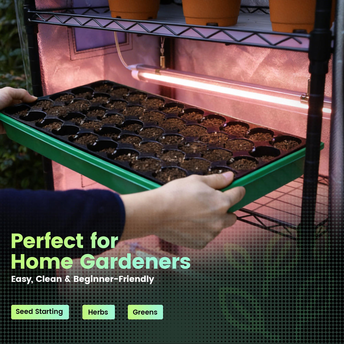 Worth Mini Greenhouse reflective film inside maximizes light efficiency