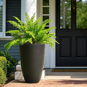 Worth Garden round planter without drainage holes for customization.