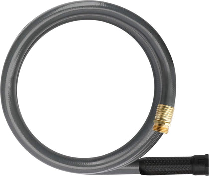 Worth short lead-in gray garden hose 12ft ready for easy watering and storage