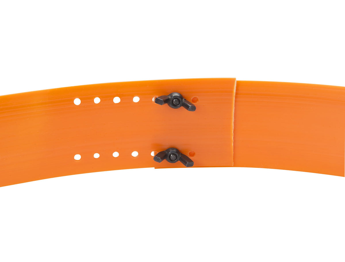 WORX bag holder attachment for WG430 leaf mulcher simplifies bag use.