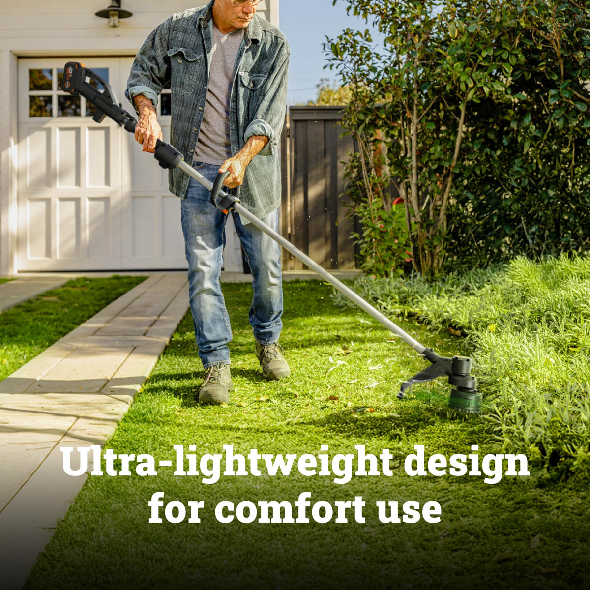 WORX brushless motor 2.0 for improved power and longer runtime.