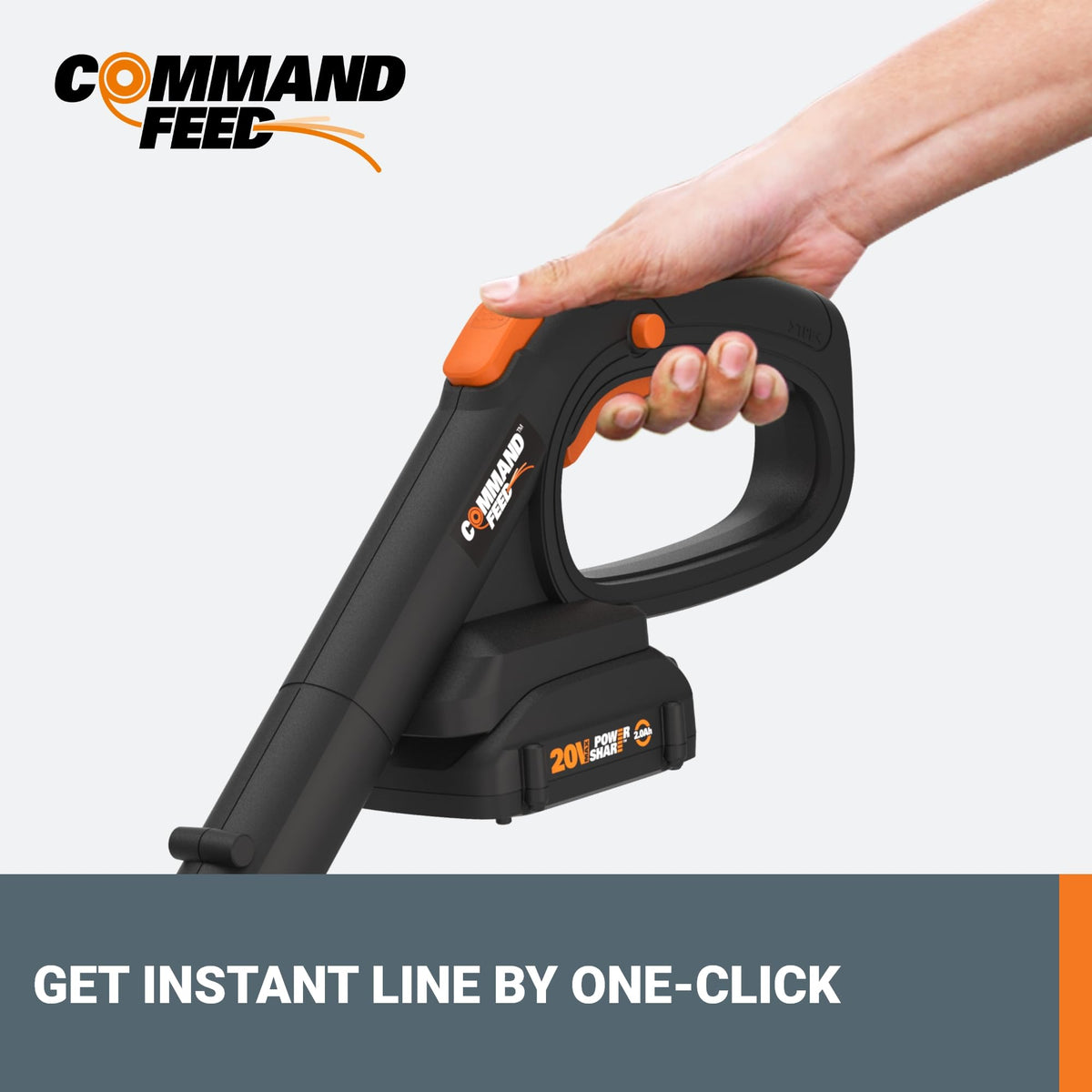 WORX on-demand command feed button for instant line updates.
