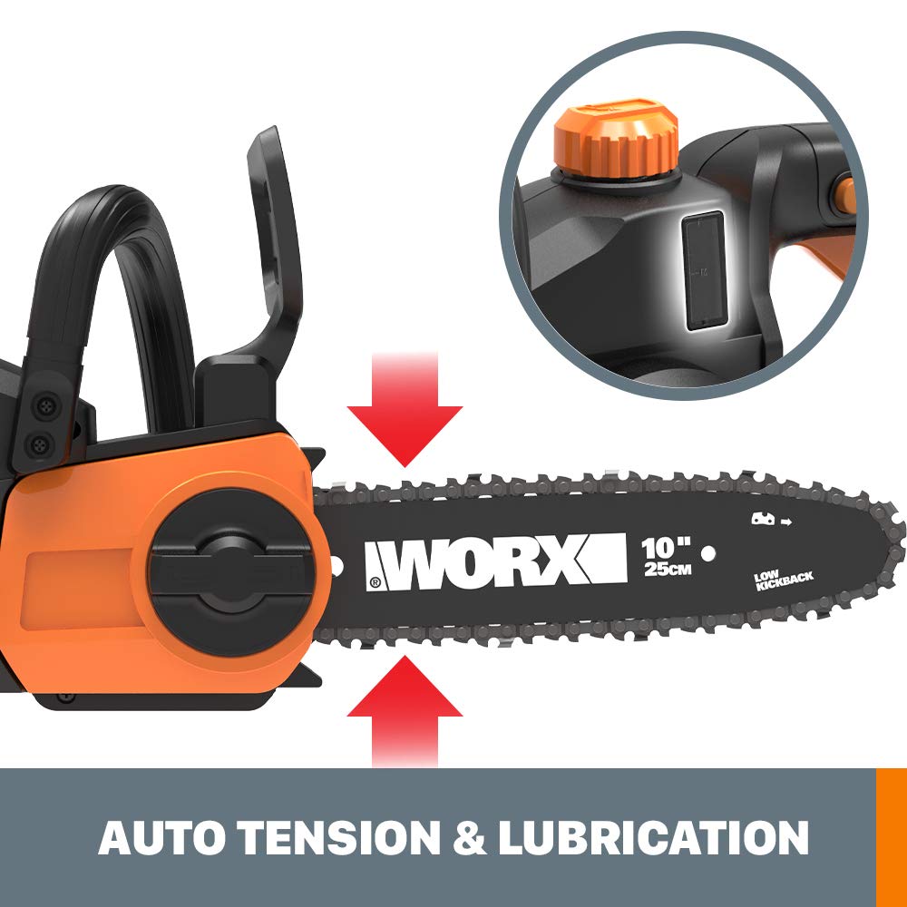 WORX compact lightweight design improves maneuverability