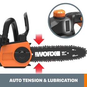 WORX compact lightweight design improves maneuverability