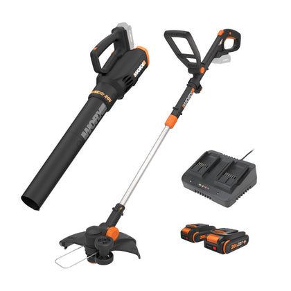 WORX WG930.2 3in1 trimmer in action for precise edges and neat borders.